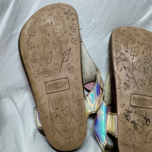 Seychelles Girls Unicorn Iridescent Velcro Ankle Strap Open Toe Sandals Size 10 - Picture 12 of 12